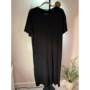 Polagram Midi Tee Dress XL quality knit cotton jersey everyday stretch knit